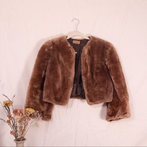 Faux Fur Cropped Jacket